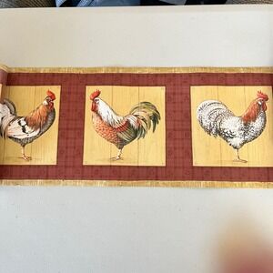 Brownstone Wallpaper Border Farming Farm Country Barnyard Chickens‎ Cottage